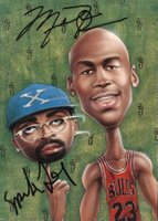 1999 Hall of Fame Autographs # Michael Jordan Postcard Basketball Card