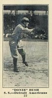 1916 Sporting News #22 Donie Bush Blank Back Baseball Card