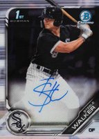 2019 Bowman Prospect Autographs Chrome #SW Steele Walker Baseball Card