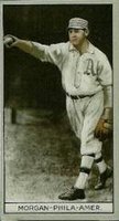 1912 Brown Backgrounds Red Cycle #133 Cy Morgan Philadelphia Baseball Card