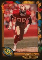 1991 Wild Card #73 Jerry Rice Football Card