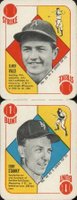 1951 Topps Red Backs #28/48 Valo/Stanky Panel Baseball Card
