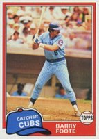1981 Topps #492 Barry Foote Baseball Card
