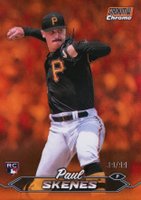 2024 Topps Stadium Club #237 Paul Skenes Chrome-Orange Refractor Baseball Card