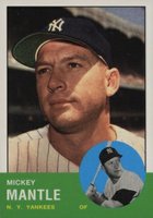 1996 Topps Mantle Redemption # 1963 Topps Baseball Card