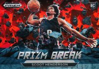 2023 Panini Prizm Draft Picks Prizm Break #20 Scoot Henderson Red Ice Basketball Card