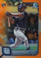 2022 Bowman Chrome NSCC Wrapper Redemption #WF Wander Franco Orange Refractor Baseball Card