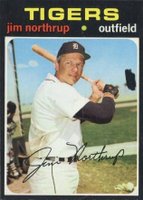 1971 Topps #265b Jim Northrup Black blob on right side of photo Baseball Card