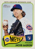 2014 Topps Heritage Real One Autographs #JD Jacob DeGrom Baseball Card