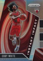2019 Panini Prizm Instant Impact #6 Coby White Silver Prizm Basketball Card