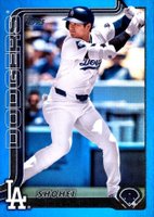 2025 Topps #1 Shohei Ohtani Blue Rainbow Foil Baseball Card