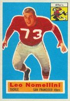 1956 Topps #74 Leo Nomellini Football Card