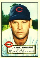 1952 Topps #176 Hank Edwards Cream back Baseball Card