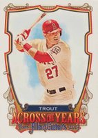 2013 Topps Allen & Ginter Across the Years #ATYMT Mike Trout Baseball Card