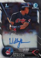 2016 Bowman Draft Chrome Draft Picks Autographs #CDAWB Will Benson Baseball Card