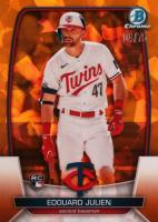 2023 Bowman Chrome Sapphire Edition #1 Edouard Julien Orange Baseball Card