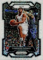 2023 Panini Prizm #113 Cameron Thomas White Sparkle Basketball Card