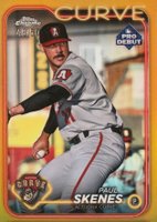 2024 Topps Pro Debut #PDC140 Paul Skenes Chrome-Gold Refractor Baseball Card