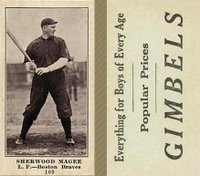 1916 Gimbels #109 Sherwood Magee Baseball Card