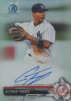 2017 Bowman Prospects Autographs #GT Gleyber Torres Chrome-Refractor Baseball Card