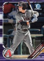 2019 Bowman Draft #BDC176 Daulton Varsho Chrome-Purple Refractor Baseball Card