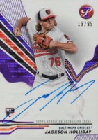 2024 Topps Pristine Pristine Autographs #PAJH Jackson Holliday Purple Pristine Baseball Card