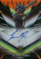 2023 Bowman Inception Autographs #BPAES Ethan Salas Orange Foil Baseball Card