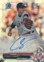 2017 Bowman Draft Chrome Draft Picks Autographs  #CDACS Clarke Schmidt Refractor Baseball Card