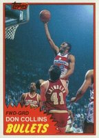 1981 Topps #95 Don Collins East Basketball Card