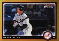 2010 Bowman Chrome #147 Derek Jeter Gold Refractor Baseball Card