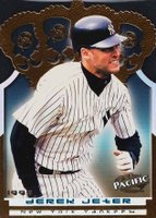1999 Pacific Gold Crown Die Cuts #10 Derek Jeter Baseball Card