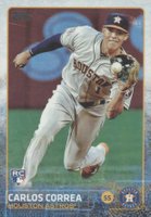 2015 Topps Update #US174 Carlos Correa Catching-Rainbow Foil Baseball Card