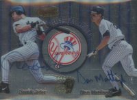 1999 Bowman's Best Franchise Favorites Autograph #FR1C Derek Jeter/Don Mattingly Baseball Card