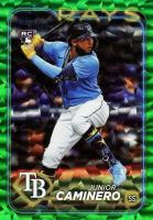 2024 Topps #628 Junior Caminero Green Foil Baseball Card