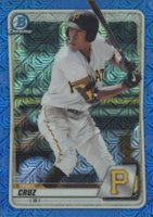 2020 Bowman Chrome Mega Box #BCP111 Oneil Cruz Blue Refractor Baseball Card
