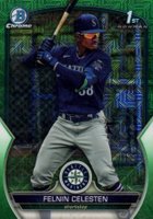 2023 Bowman Mega Box Chrome #156 Felnin Celesten Green Baseball Card