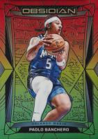 2023 Panini Obsidian #7 Paolo Banchero Electric Etch Reggae Flood Basketball Card