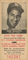1954 N.Y. Journal-American # Phil Rizzuto Baseball Card