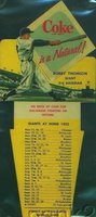 1952 Coca-Cola Playing Tips # Bobby Thomson Hitting Baseball Card