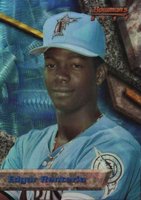1994 Bowman's Best  #63 Edgar Renteria Blue Refractor Baseball Card
