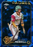 2024 Topps Chrome Sapphire Update Series #210 Jackson Merrill Black Baseball Card