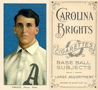 1909 White Borders Carolina Brights #265 Harry Krause Portrait Baseball Card