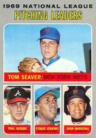 1970 Topps #69 N.L. Pitching Leaders Baseball Card