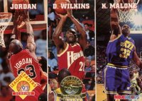 1993 Hoops #283 Scoring Leaders 5th Anniversary Basketball Card