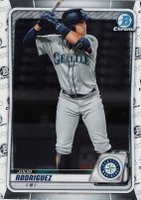 2020 Bowman Draft #BD188 Julio Rodriguez Chrome Baseball Card