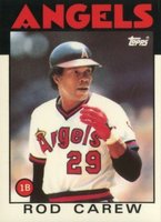 1986 Topps Tiffany #400 Rod Carew Baseball Card