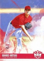 2018 Panini Diamond Kings #73 Shohei Ohtani Pitching w/Knee Up Baseball Card