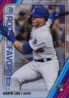2020 Bowman Chrome Rookie of the Year Favorites #GL Gavin Lux Baseball Card