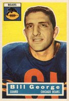 1956 Topps #47 Bill George Football Card