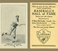 1917 Collins-McCarthy #83 Harold Janvrin Baseball Card